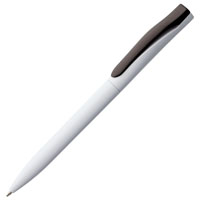 Ручка шариковая Pin белая с черным.jpg