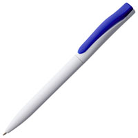 Ручка шариковая Pin белая с синим.jpg